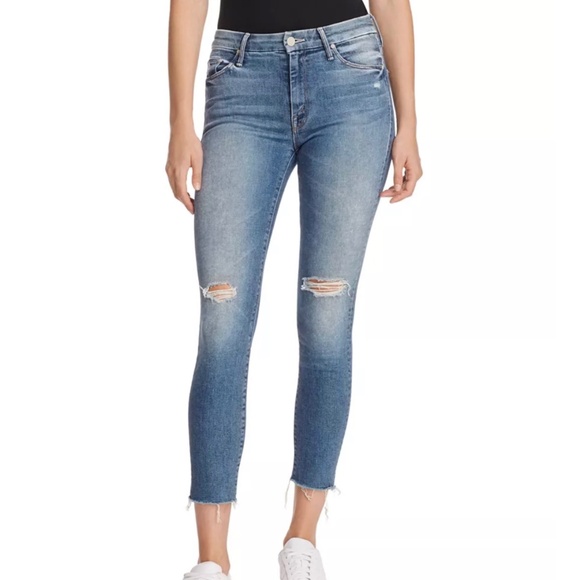 MOTHER Denim - MOTHER The Looker Ankle Fray Jeans Furiously Happy Women's Size 27 2